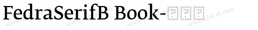 FedraSerifB Book字体转换